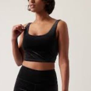 Athleta Plush Velvet Cut Out Crop - A-C - Medium